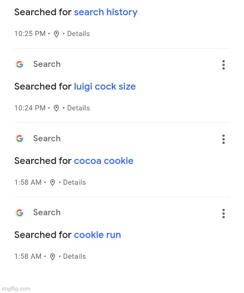 search history is looking mighty fine today | made w/ Imgflip meme maker