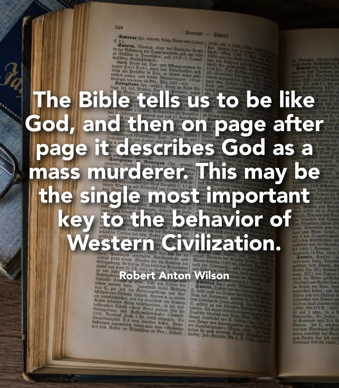 Robert Anton Wilson quote Blank Meme Template