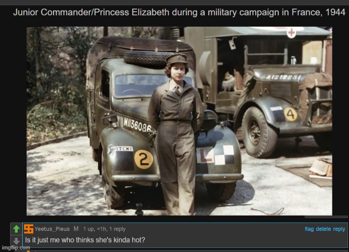 Yeetus_Pieus_The_Queen_Elizabeth_Simp(Nice try) | made w/ Imgflip meme maker