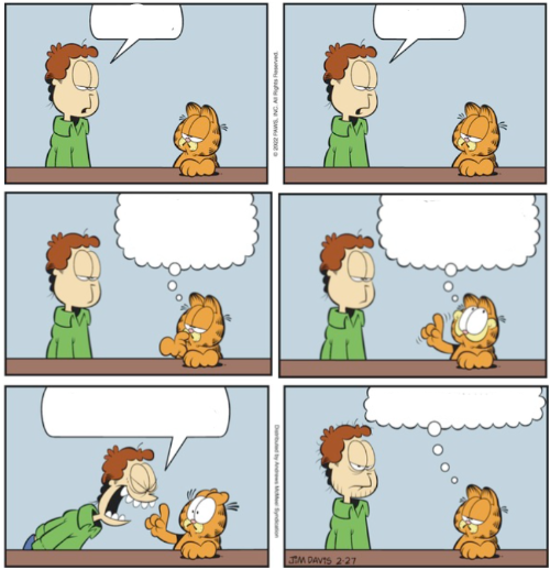 High Quality Garfield Blank Meme Template