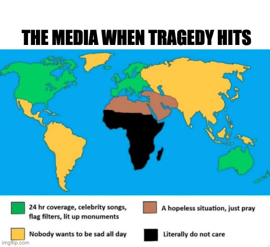The MEDIA | THE MEDIA WHEN TRAGEDY HITS | image tagged in media lies,ukraine | made w/ Imgflip meme maker
