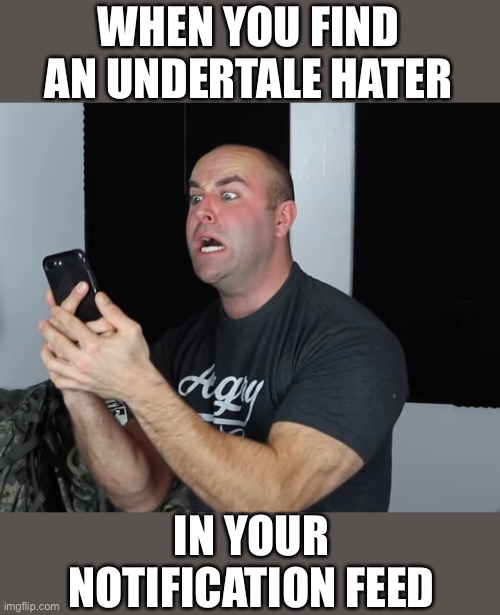 They always seem to show up… | WHEN YOU FIND AN UNDERTALE HATER; IN YOUR NOTIFICATION FEED | image tagged in undertale,angry cops,angry,lol,meme,nerd | made w/ Imgflip meme maker