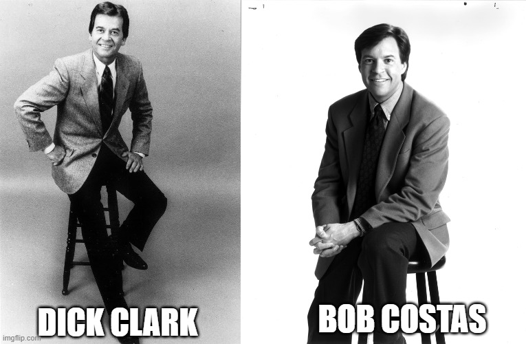 BOB COSTAS; DICK CLARK | made w/ Imgflip meme maker