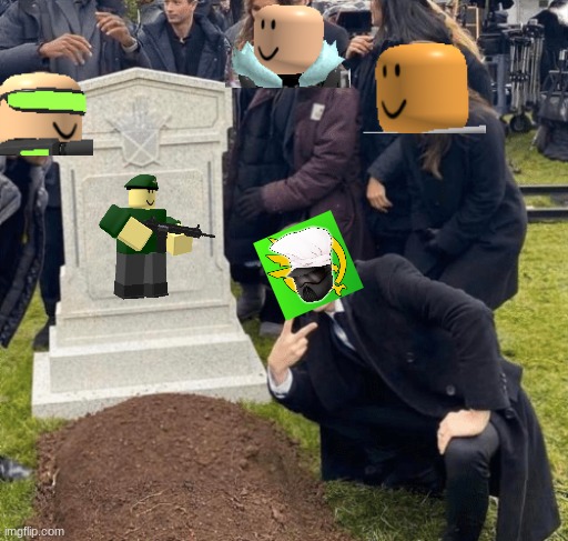 Militant R.I.P | image tagged in grant gustin over grave | made w/ Imgflip meme maker