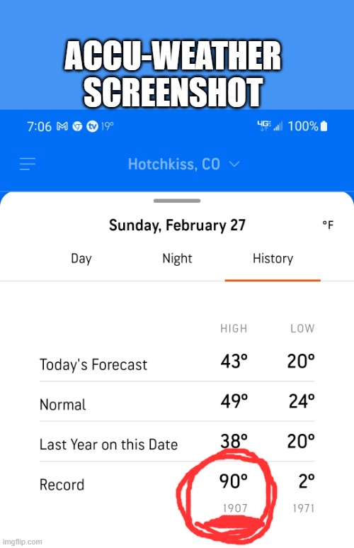 ACCU-WEATHER SCREENSHOT | made w/ Imgflip meme maker