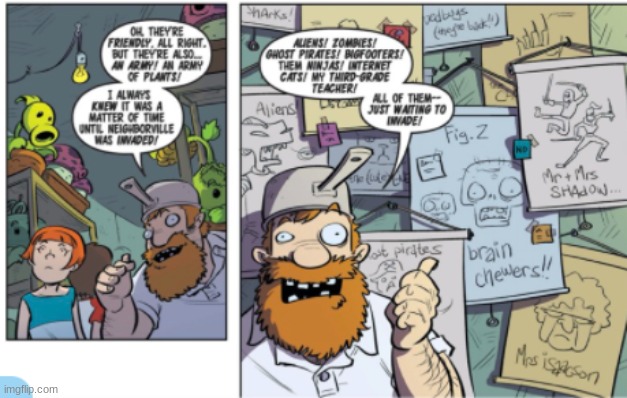 image tagged in plants vs zombies,comics | made w/ Imgflip meme maker