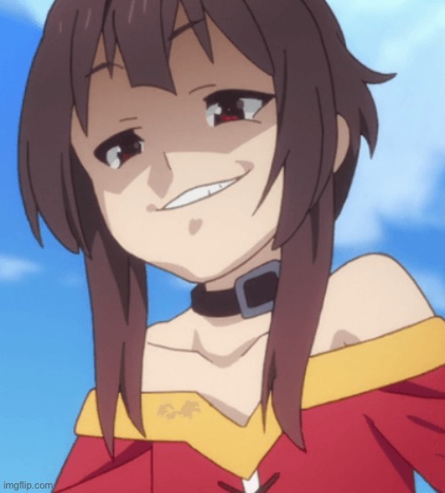 Smug megumin | image tagged in smug megumin | made w/ Imgflip meme maker