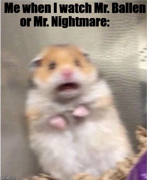 oH oH sO sCaRy! | image tagged in scared hamster | made w/ Imgflip meme maker