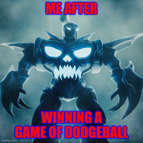 Ud'Zal Champion Stands | ME AFTER; WINNING A GAME OF DODGEBALL | image tagged in funny,roblox meme | made w/ Imgflip meme maker