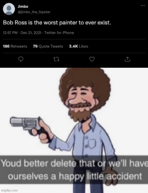 title | image tagged in rmk,bob ross | made w/ Imgflip meme maker