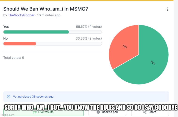 SORRY WHO_AM_I BUT... YOU KNOW THE RULES AND SO DO I SAY GOODBYE | made w/ Imgflip meme maker