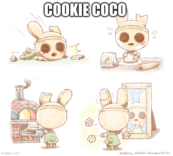 Coco is a gyroid but this is a cool idea | COOKIE COCO | image tagged in cookie coco | made w/ Imgflip meme maker