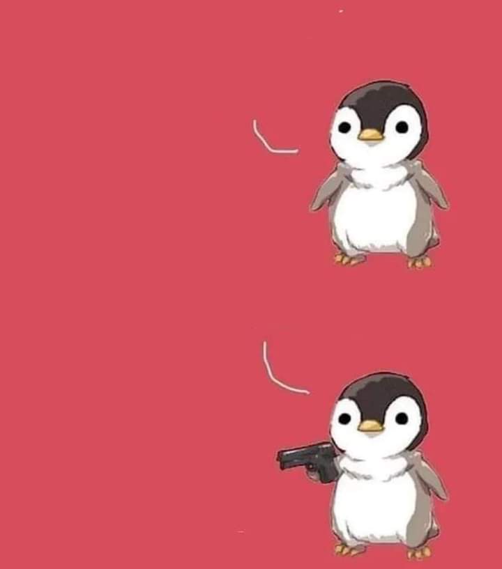 Penguin threat Blank Meme Template