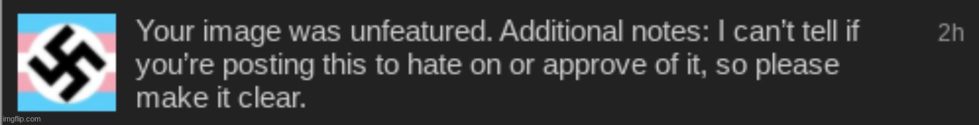 its transgender nazism something i made up in like 2 seconds its transgendered ppl who are nazis XD | made w/ Imgflip meme maker