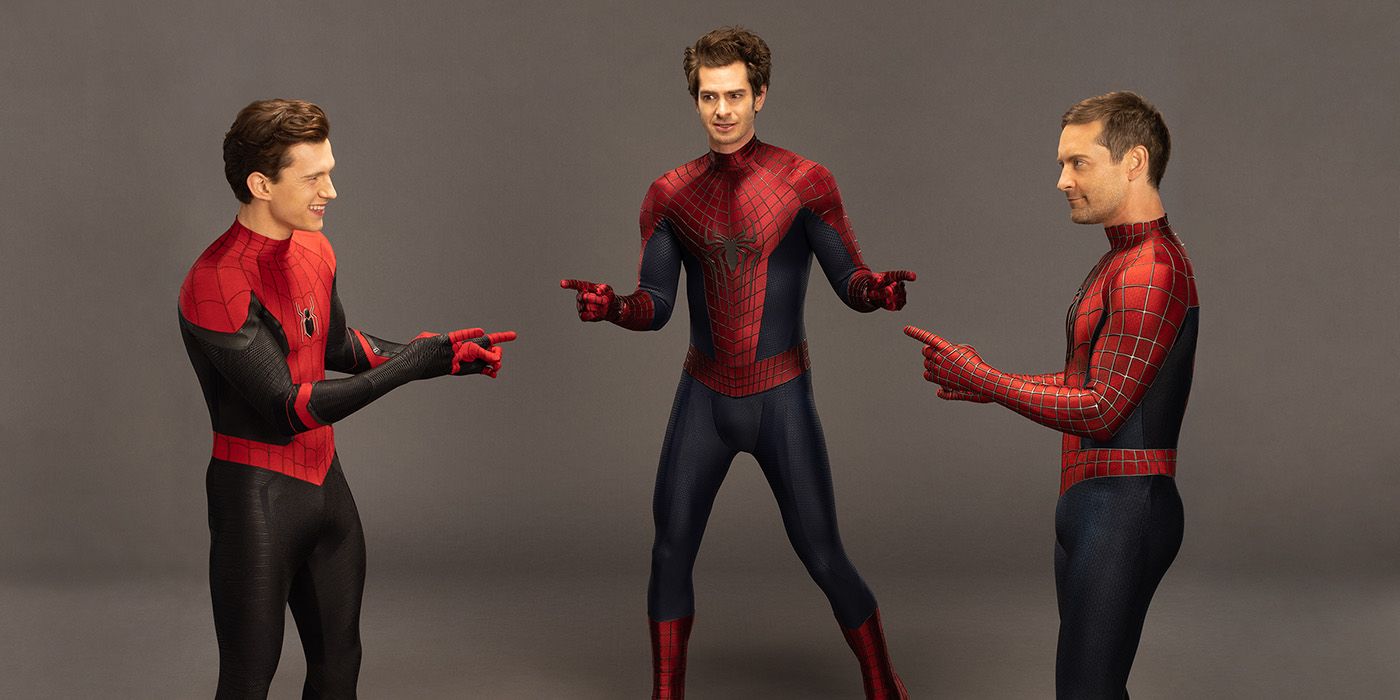 High Quality Spider men pointing NWH Blank Meme Template