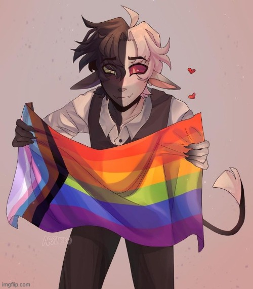 Just some wholesome Ranboo pride support art in case you were doubting yourself <3 | image tagged in ranboo,pride | made w/ Imgflip meme maker