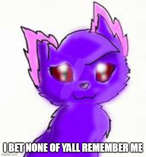 Voltcat's OC | I BET NONE OF YALL REMEMBER ME | image tagged in voltcat's oc | made w/ Imgflip meme maker