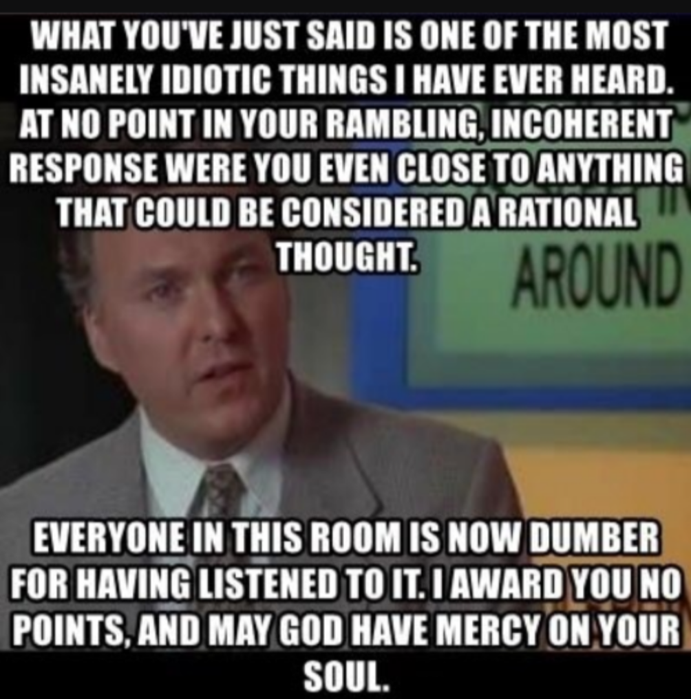 High Quality Billy Madison rant Blank Meme Template