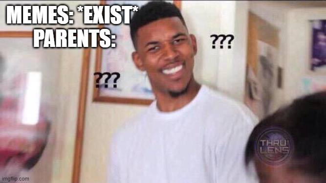 What are memes to them | MEMES: *EXIST* 
PARENTS: | image tagged in black guy confused | made w/ Imgflip meme maker