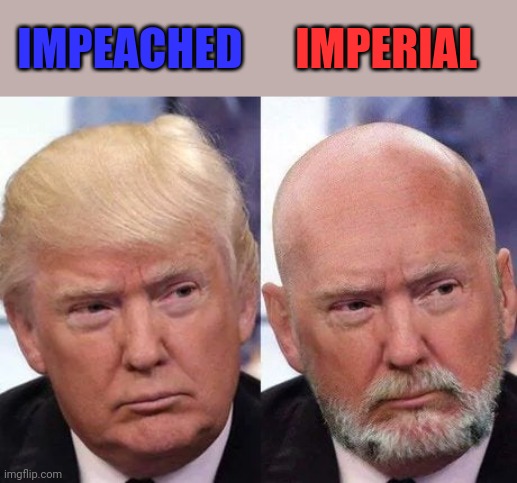 What Would The Haters Say? | IMPEACHED; IMPERIAL | image tagged in new trump | made w/ Imgflip meme maker