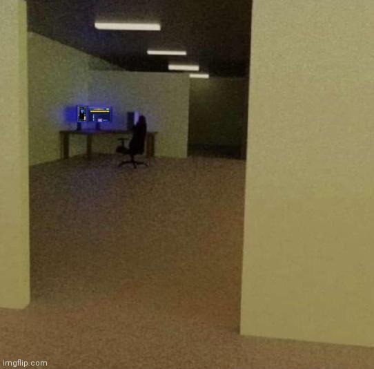 backrooms gaming | made w/ Imgflip meme maker
