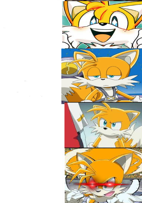 Tails Reaction Blank Meme Template
