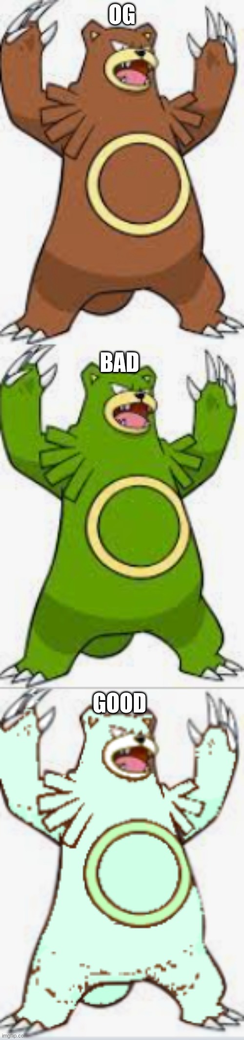 water | OG; BAD; GOOD | image tagged in memes | made w/ Imgflip meme maker