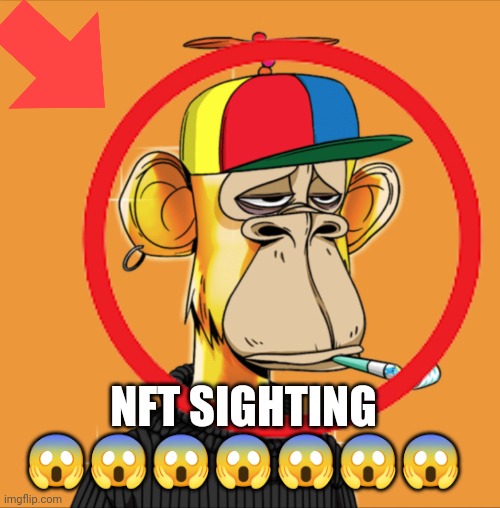 I don't know what I'm doing, mods please help me | NFT SIGHTING 😱😱😱😱😱😱😱 | image tagged in nft,omg | made w/ Imgflip meme maker