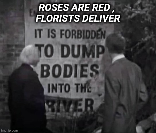 There ought to be a law |  ROSES ARE RED , 
FLORISTS DELIVER | image tagged in murderer,deep thoughts,underwater,grave | made w/ Imgflip meme maker