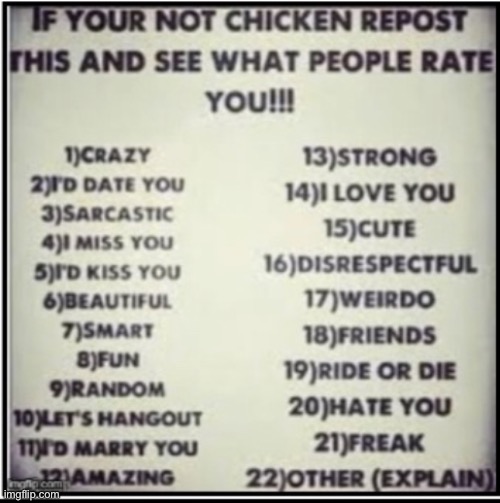 Lol | image tagged in repost if no chicky | made w/ Imgflip meme maker