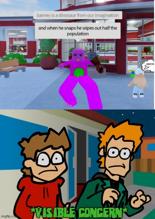 Man, I love Roblox cuz of this, but at the same time, I hate Roblox. | image tagged in eddsworld visible concern | made w/ Imgflip meme maker