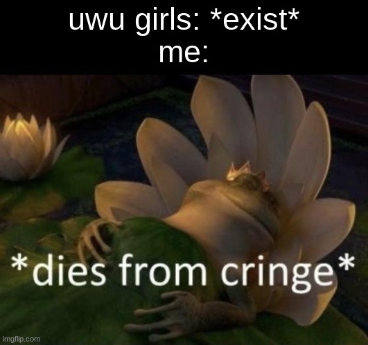 why | uwu girls: *exist*
me: | image tagged in dies from cringe | made w/ Imgflip meme maker