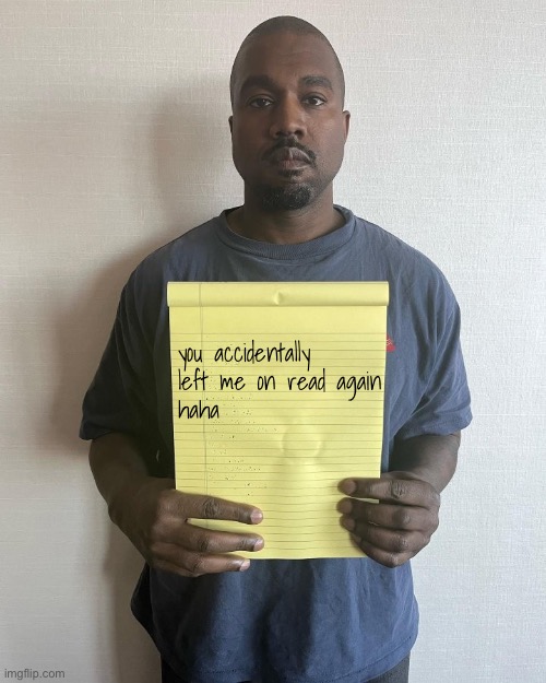 Ye Holding A Notebook Imgflip