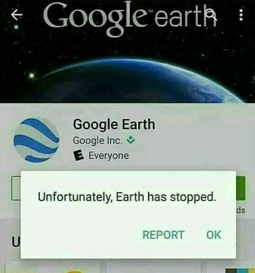 Earth has stopped Blank Meme Template