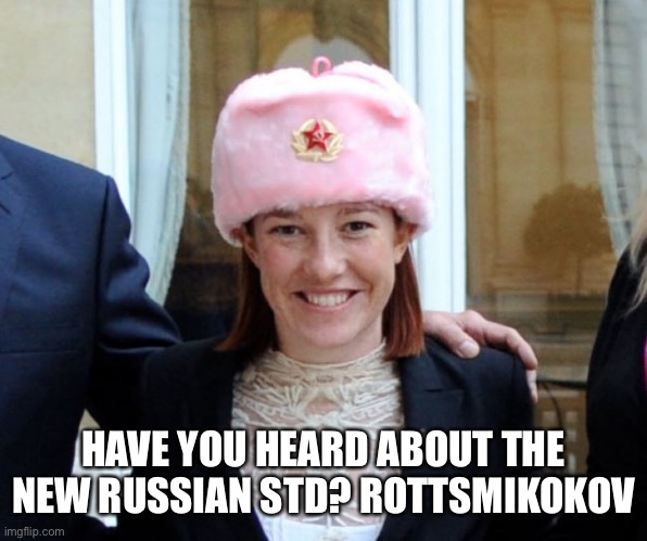 Dumbkov | HAVE YOU HEARD ABOUT THE NEW RUSSIAN STD? ROTTSMIKOKOV | image tagged in liberal hypocrisy | made w/ Imgflip meme maker