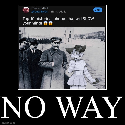 No way (stolen) | image tagged in funny,demotivationals | made w/ Imgflip demotivational maker