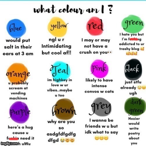 Image Tagged In What color am I Imgflip