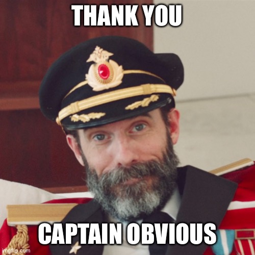 Captain Obvious large | THANK YOU CAPTAIN OBVIOUS | image tagged in captain obvious large | made w/ Imgflip meme maker