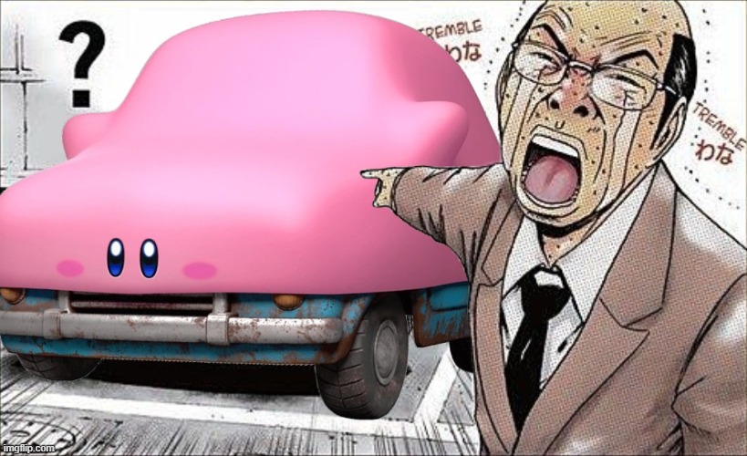 OH MY CRESTA!!! (Karby) | image tagged in karby,kirby car,nintendo,kirby,manga,carby | made w/ Imgflip meme maker