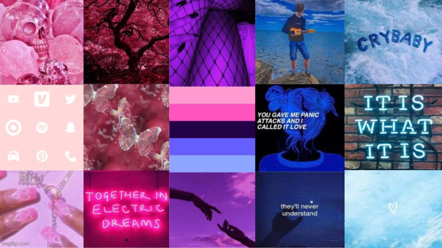 I made an omnisexual aesthetic! <3 | image tagged in lgbtq | made w/ Imgflip meme maker