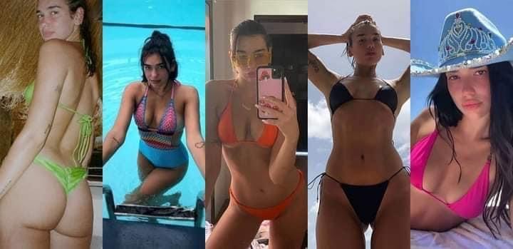 Dua Lipa bikini montage Blank Meme Template