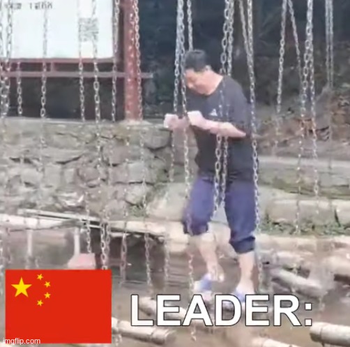 Xi Jinping chad stride | made w/ Imgflip meme maker