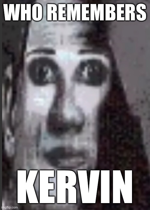 WHO REMEMBERS; KERVIN | made w/ Imgflip meme maker