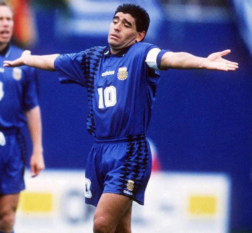 maradona 1 Blank Meme Template