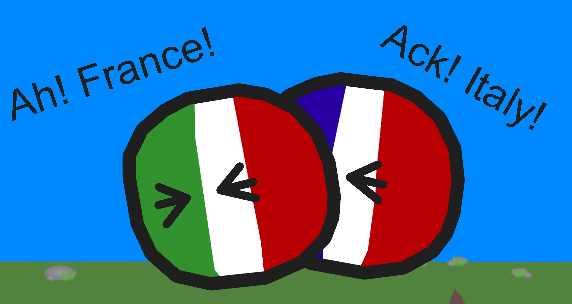 Italyball and Franceball: The Sequel Blank Meme Template