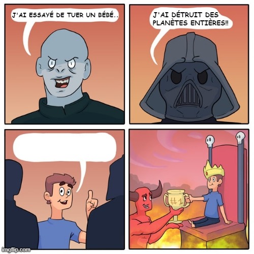 Pire homme en enfer Blank Meme Template