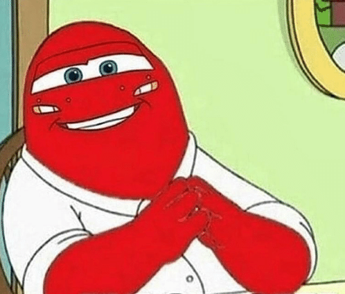 High Quality Lightning McQueen = Peter Griffin Blank Meme Template