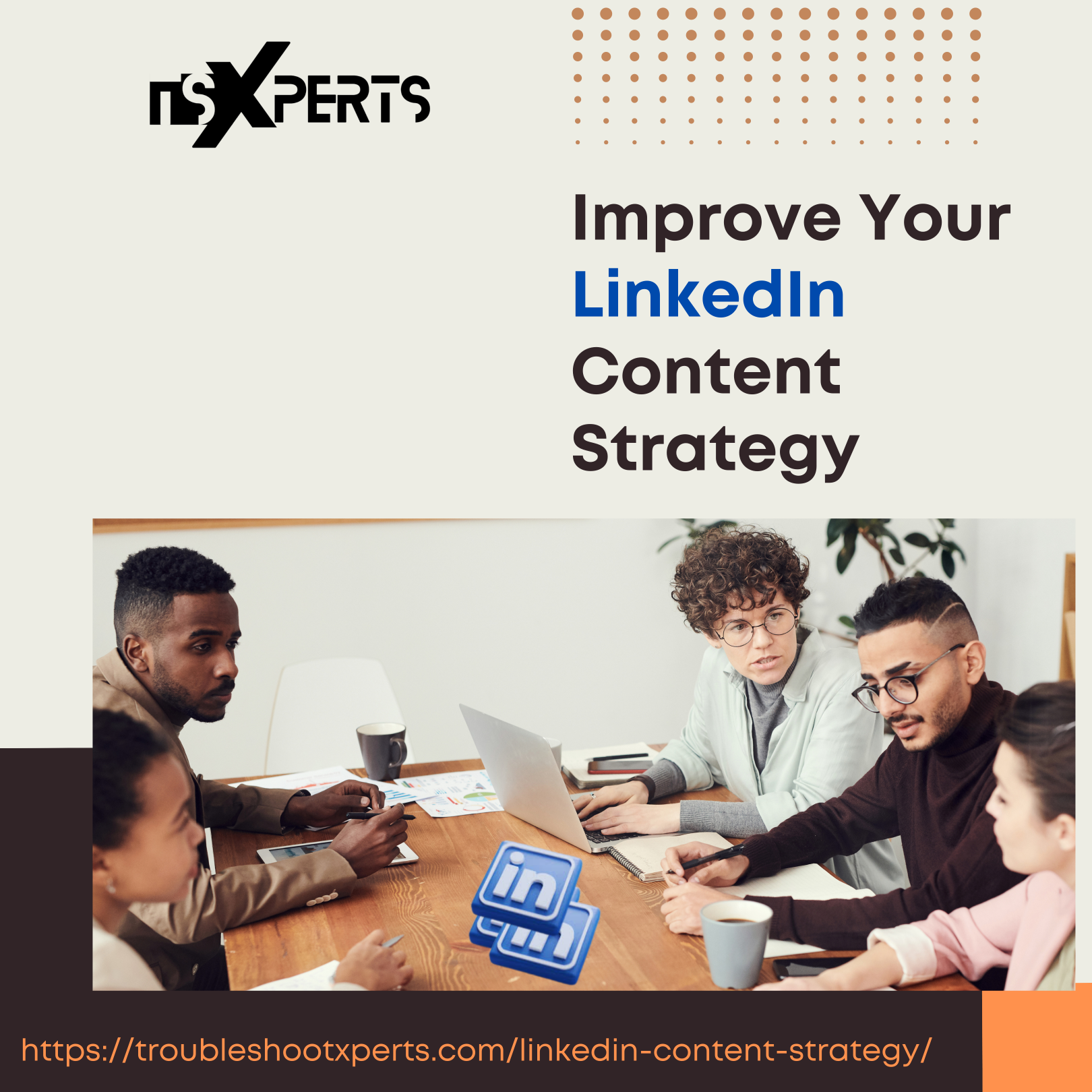 Improve Your LinkedIn Content Strategy | Troubleshoot Xperts Blank Meme Template