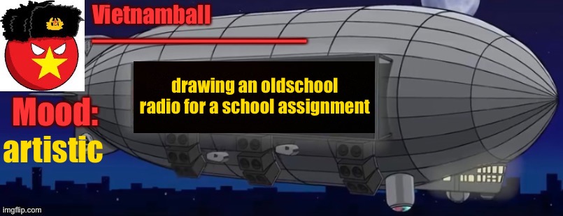 V3 Zeppelin Bass Machine announcement | drawing an oldschool radio for a school assignment; artistic | image tagged in v3 zeppelin bass machine announcement | made w/ Imgflip meme maker