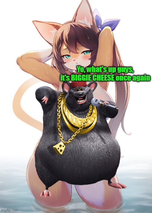 Biggie Cheese may be a furry, but he's a good furry | Yo, what's up guys, it's BIGGIE CHEESE once again | image tagged in memes,biggie cheese,furry | made w/ Imgflip meme maker